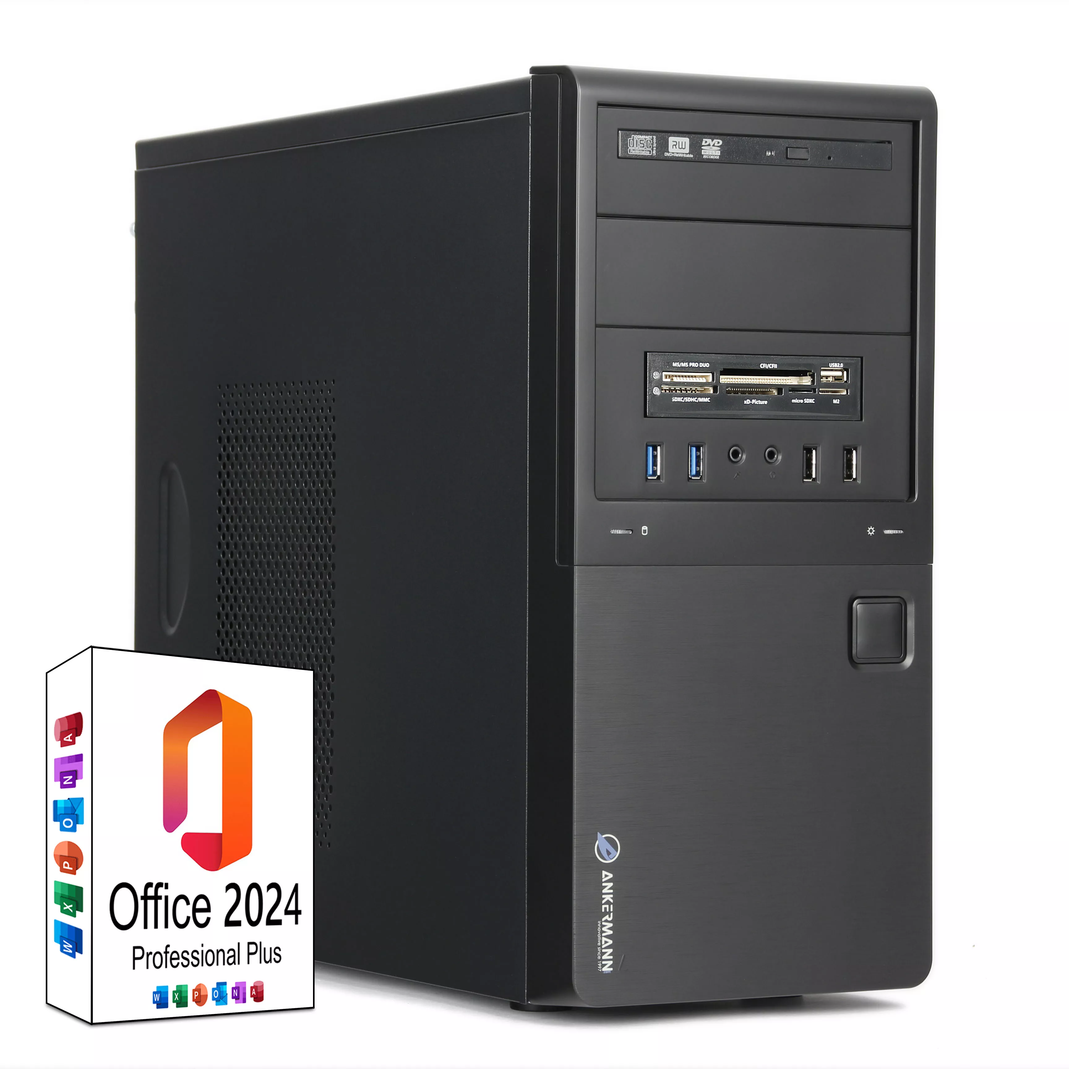 Ankermann Smart Office | Intel Core i7-7700 | 16GB RAM | 480GB SSD | Windows 10 | WLAN | MS Office 2024