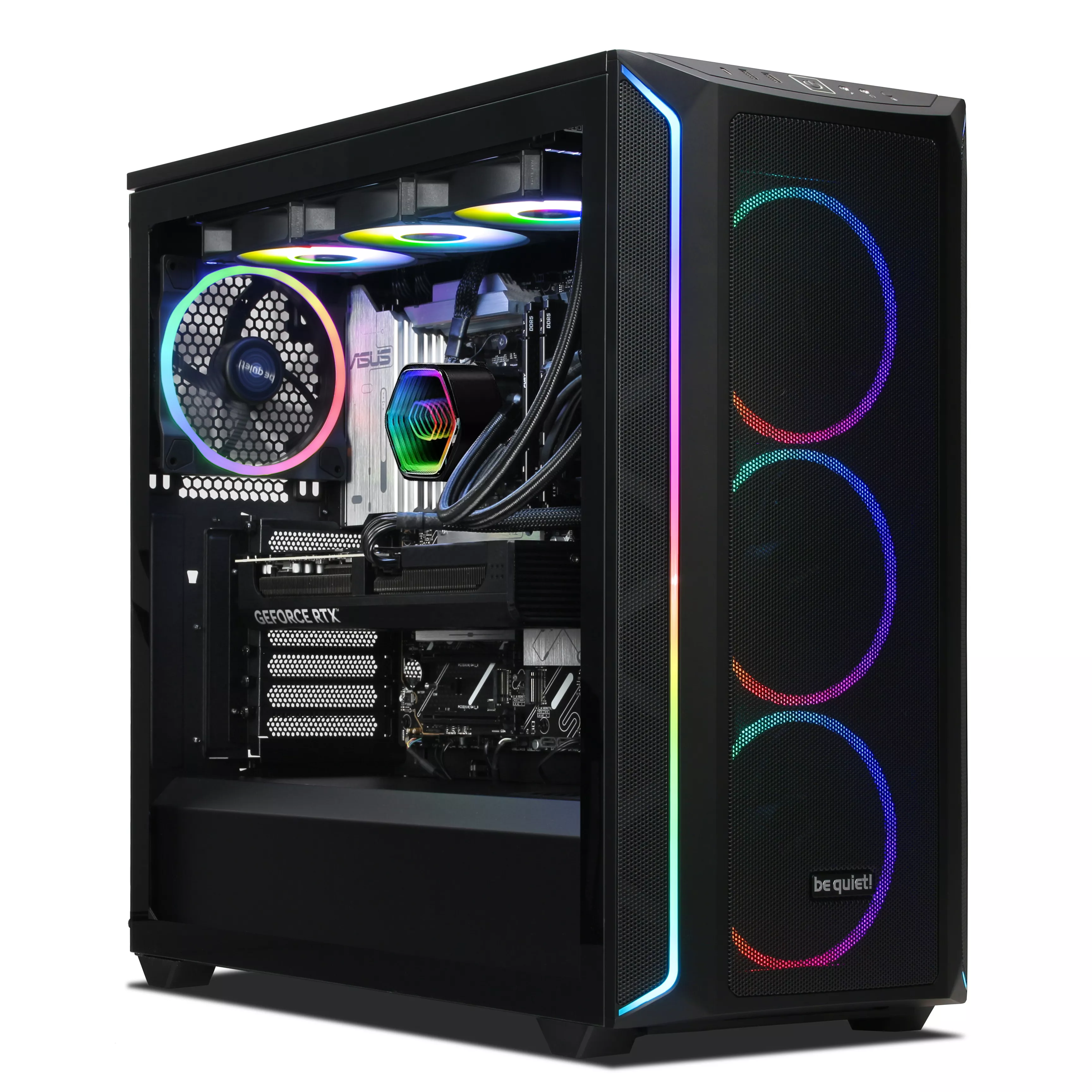 Gaming PC | AMD Ryzen 7 9800X3D | Nvidia GefForce RTX 5070 Ti 16GB | 32GB DDR5 RAM | 2TB NVMe SSD | Windows 11 | WLAN & Bluetooth