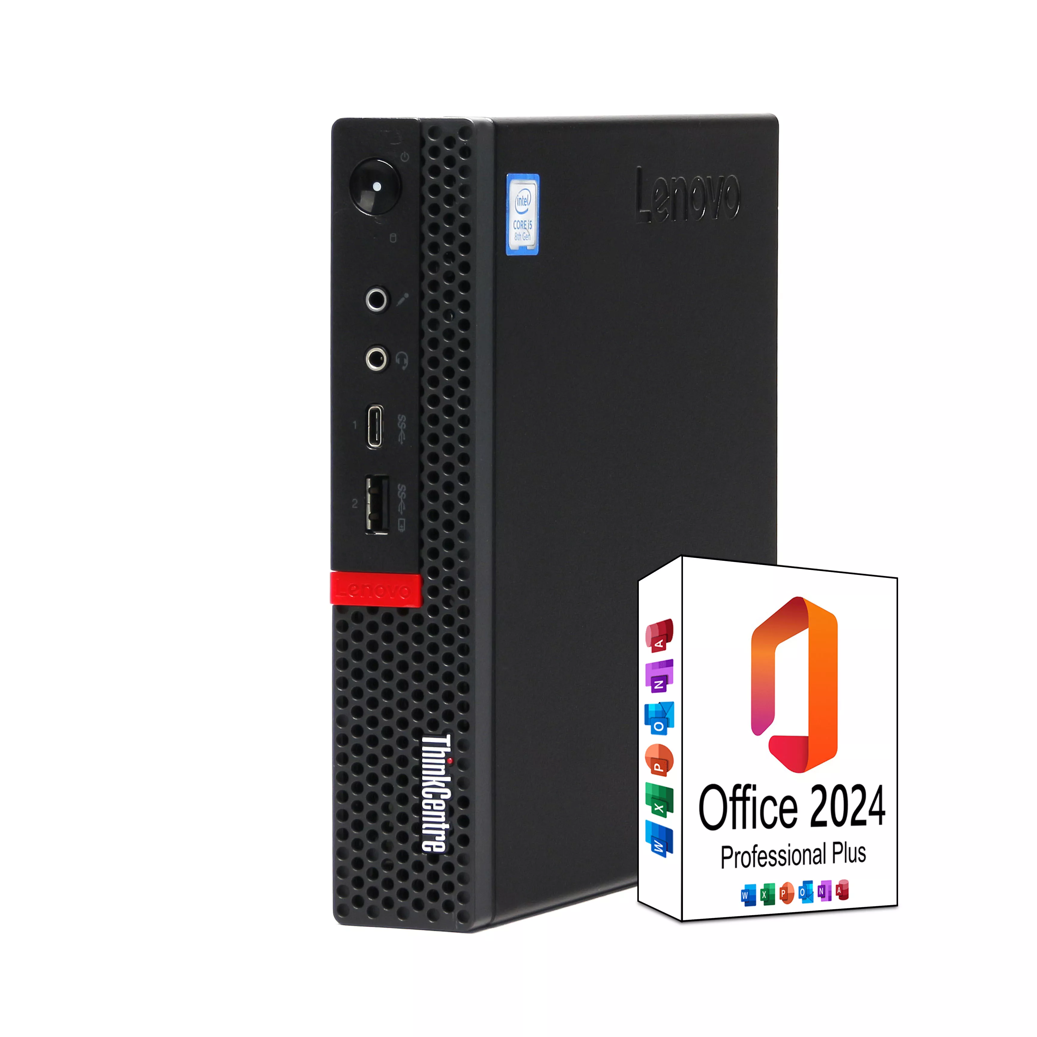 ThinkCentre M720q Mini PC Dapeng i5 | Intel Core i5-8400T | 8GB RAM | 1TB NVMe SSD | Windows 11 | MS Office 2024