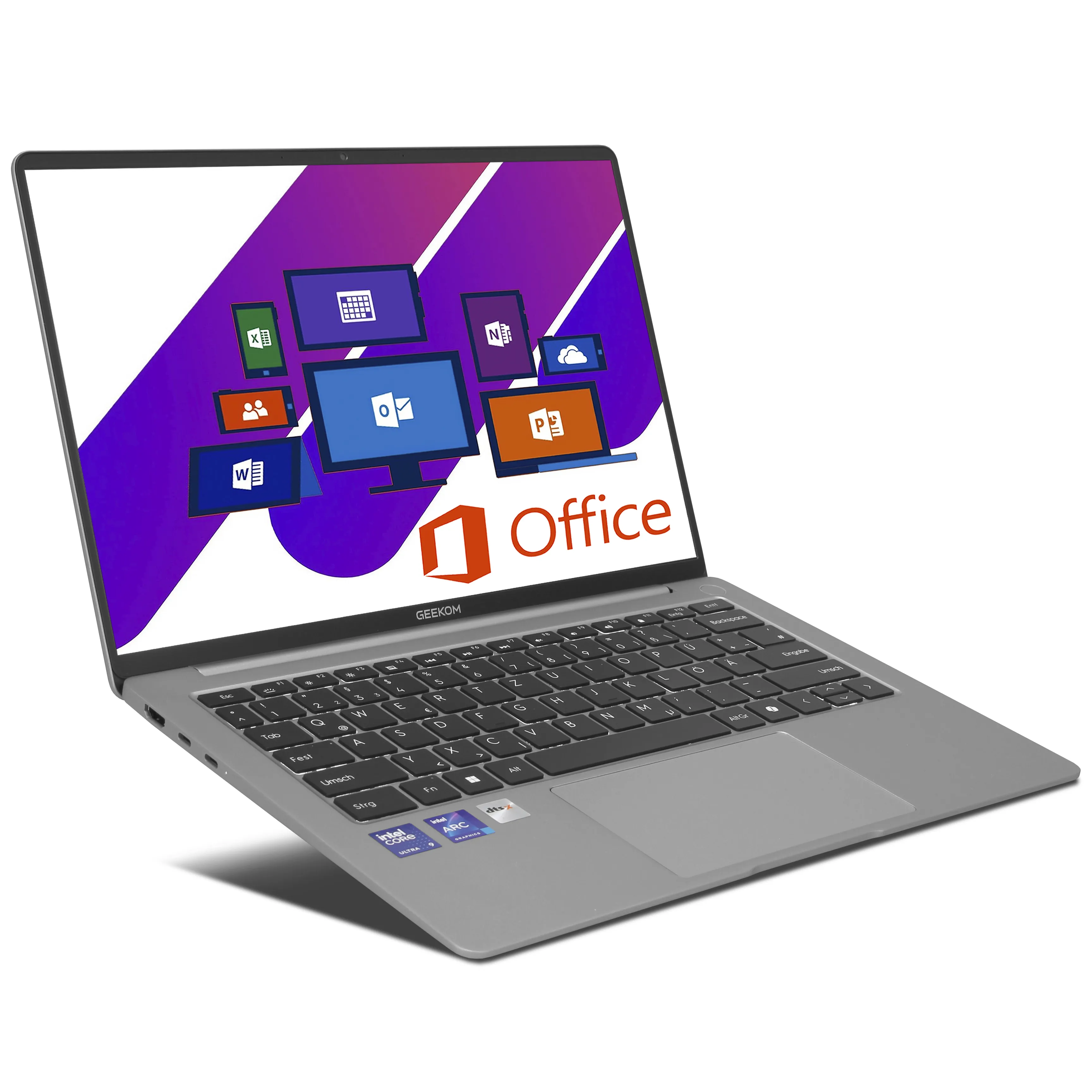 Ankermann X14 Pro | 32GB DDR5 RAM | 1TB NVMe SSD | Intel Core Ultra 9 185H | 14" OLED Display | Windows 11 Pro | WLAN & Bluetooth | MS Office 2024