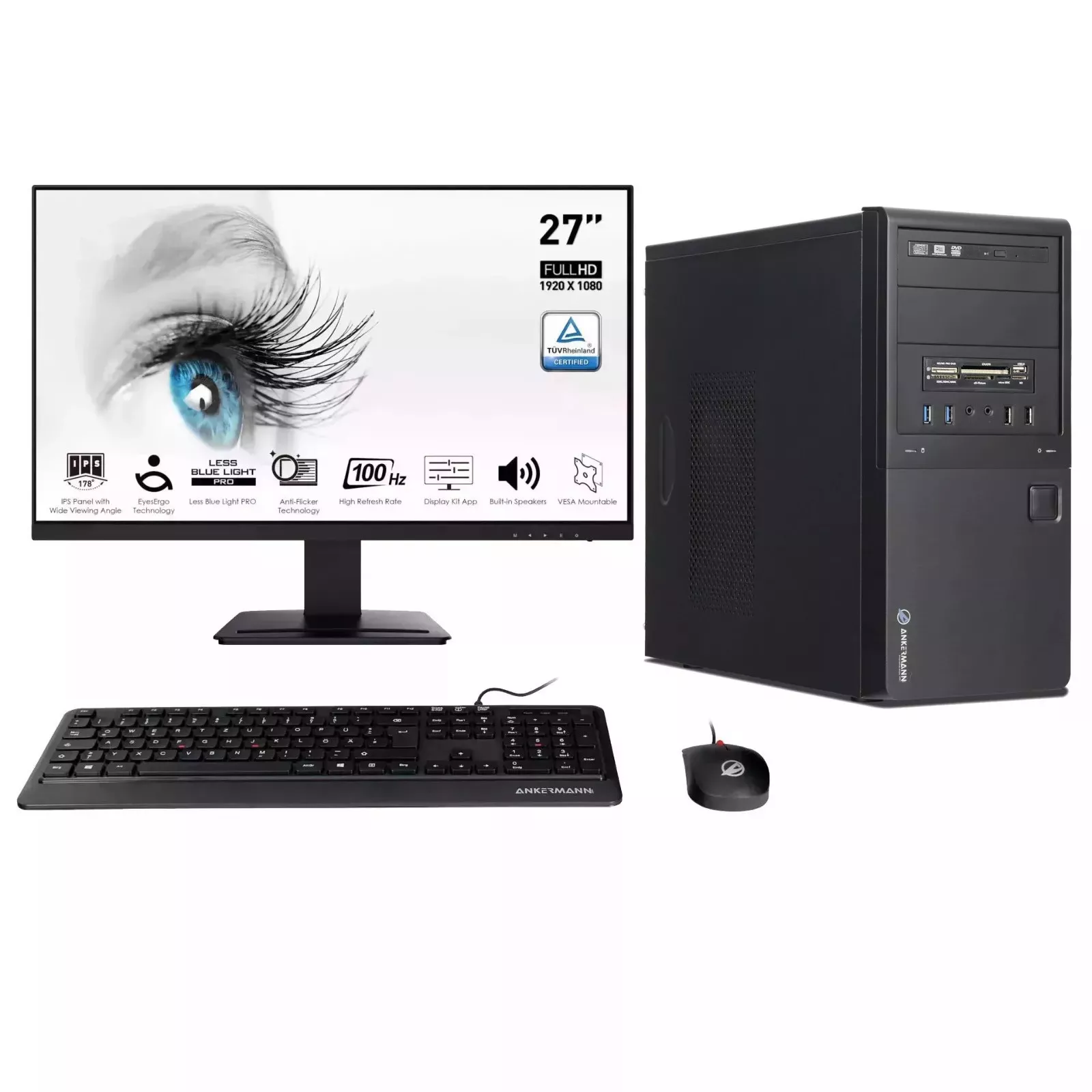 Business Office Work Bundle | Intel Core i5-6500 | 16GB RAM | 480GB SSD | Windows 10 | 27" Monitor | Maus & Tastatur | Libre Office Business Office Work Bundle | Intel Core i5-6500 | 16GB RAM | 480GB SSD | Windows 10 | 27" Monitor | Maus & Tastatur | Libre Office