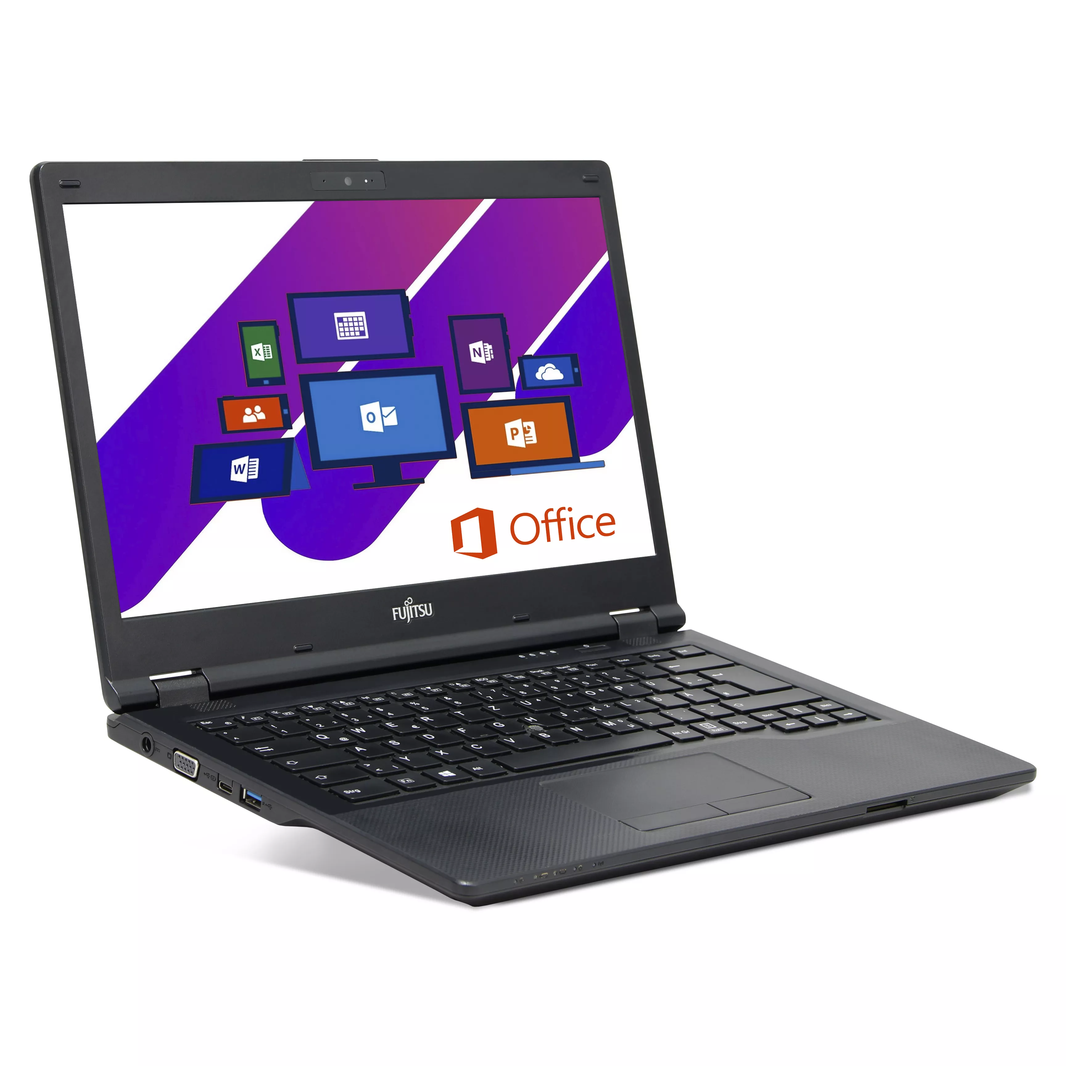 Fujitsu Refurbished Lifebook E5411 | 16GB RAM | 512GB NVMe SSD | Intel Core i3-1115G4 | 14" Full HD Display | Windows 11 Pro | WLAN & Bluetooth | MS Office 2024