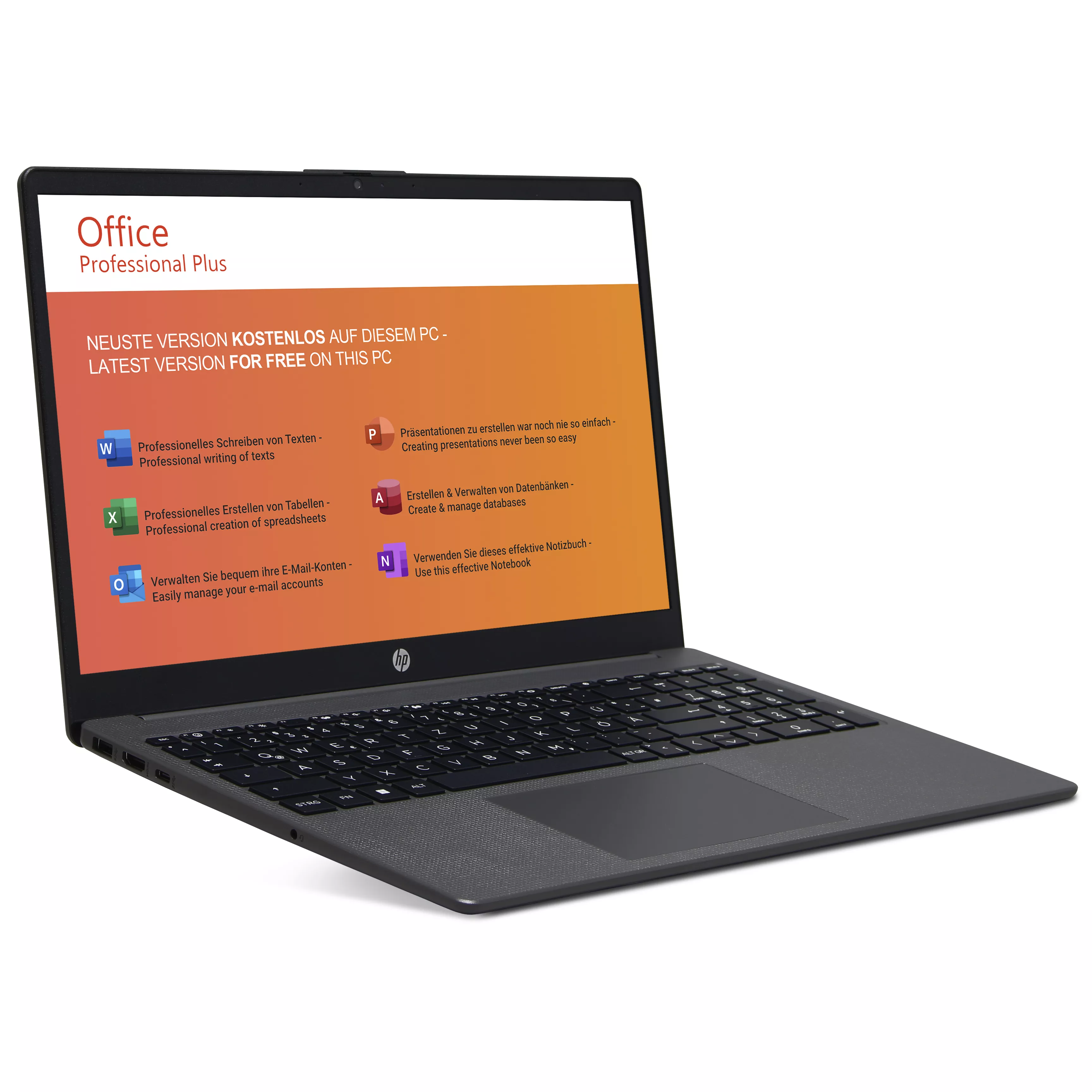 HP 250 G10 | 16GB RAM | 1TB NVMe SSD | Intel Core i5-1334U | 15.6" Full HD Display | Windows 11 Pro | WLAN / BT | MS Office 2024