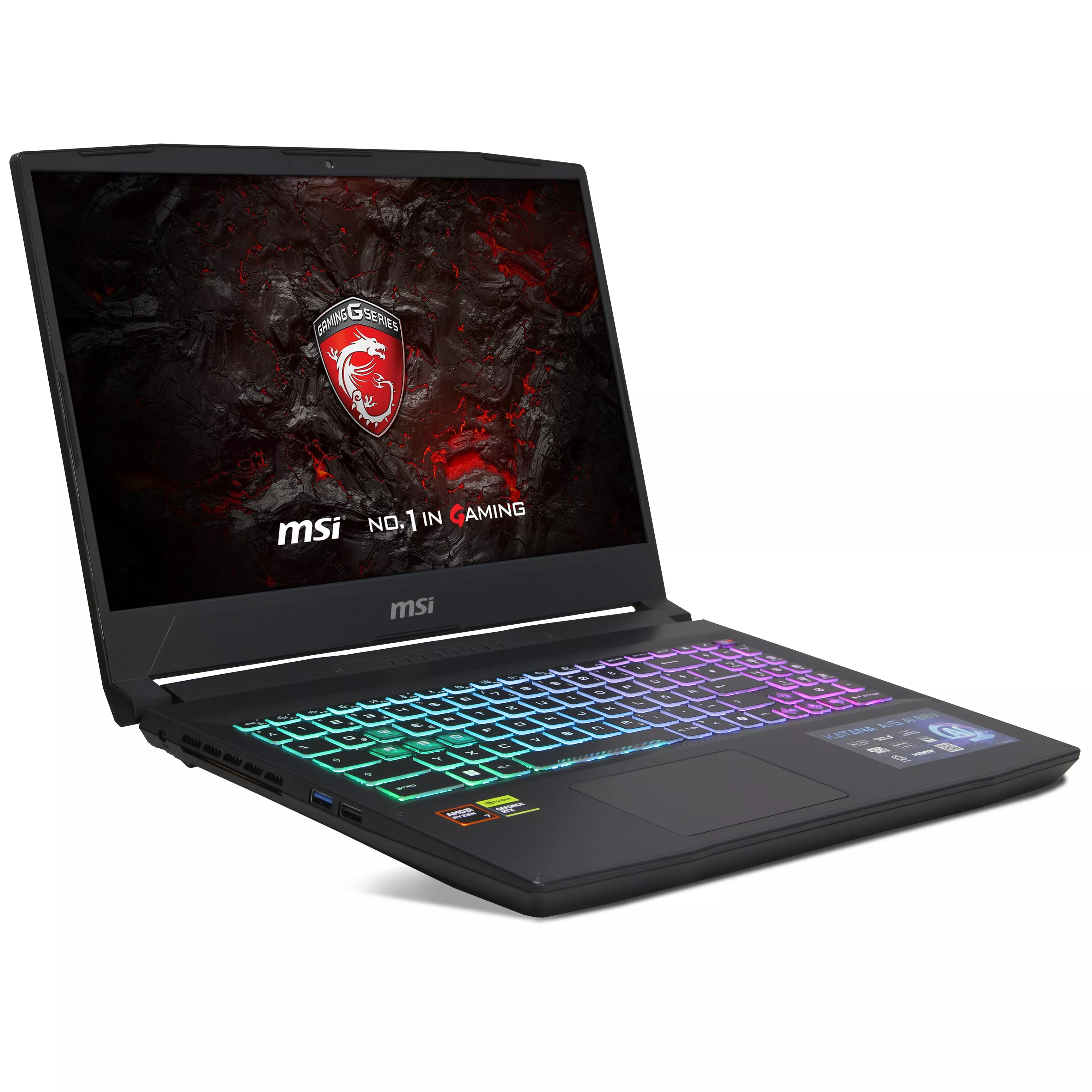 MSI Katana A15 AI B8VF-451 Gaming | 16GB DDR5 RAM | 512GB NVMe SSD | AMD Ryzen 7 8845HS | 15.6" Full HD LED Display | Nvidia GeForce RTX 4060 8GB | Windows 11 Pro | WLAN & Bluetooth | MS Office 2024