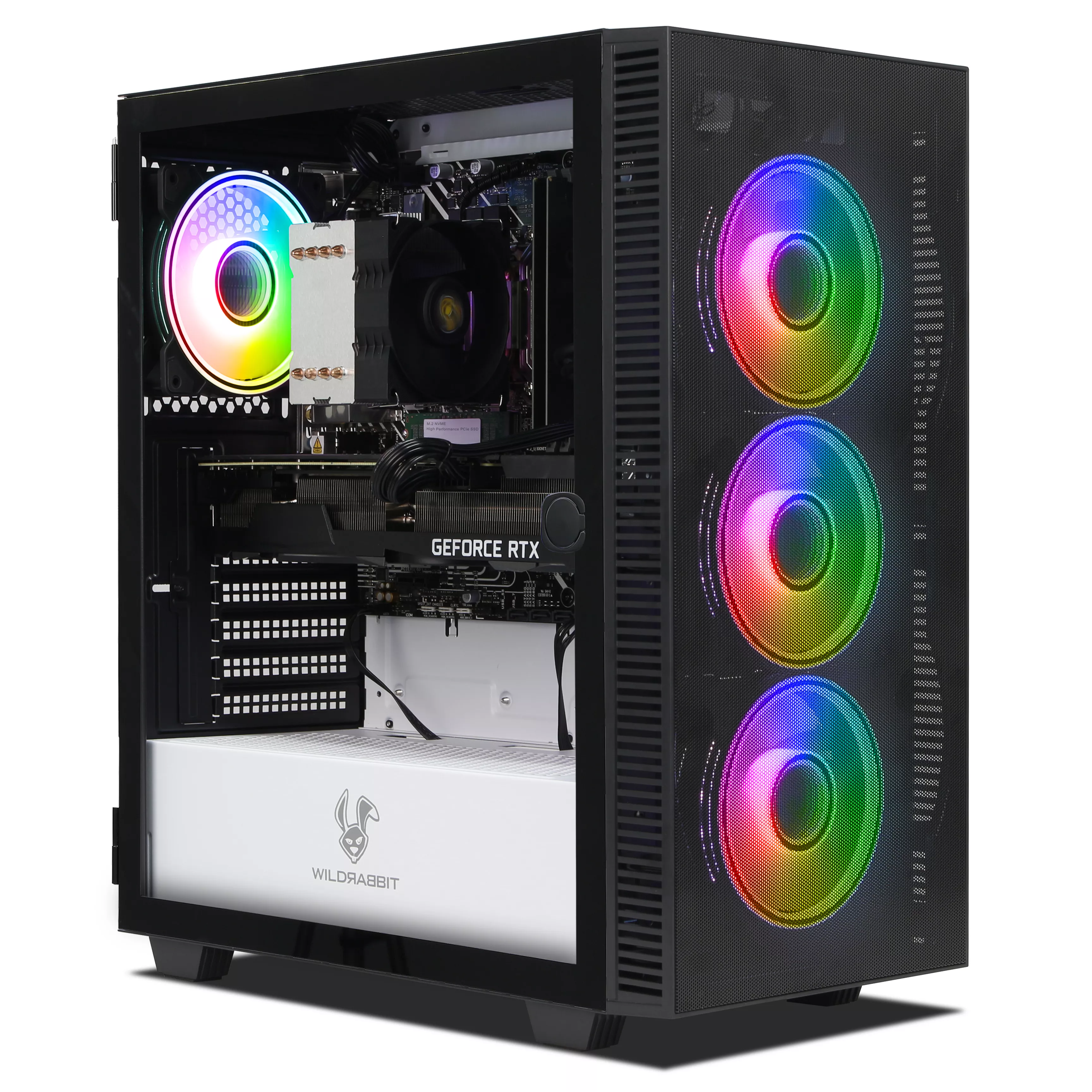 Crystal One Gaming PC | Intel Core i7-12700F | Nvidia GeForce RTX 3070 Ti 8GB | 32GB DDR5 RAM | 1TB NVMe SSD | Windows 11 | WLAN & Bluetooth